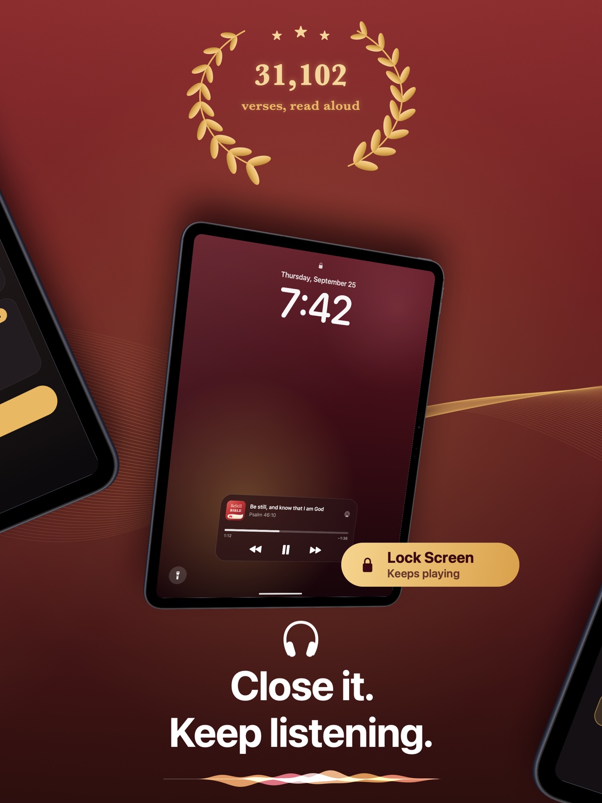 Lock Screen narration keeps playing when the app is closed