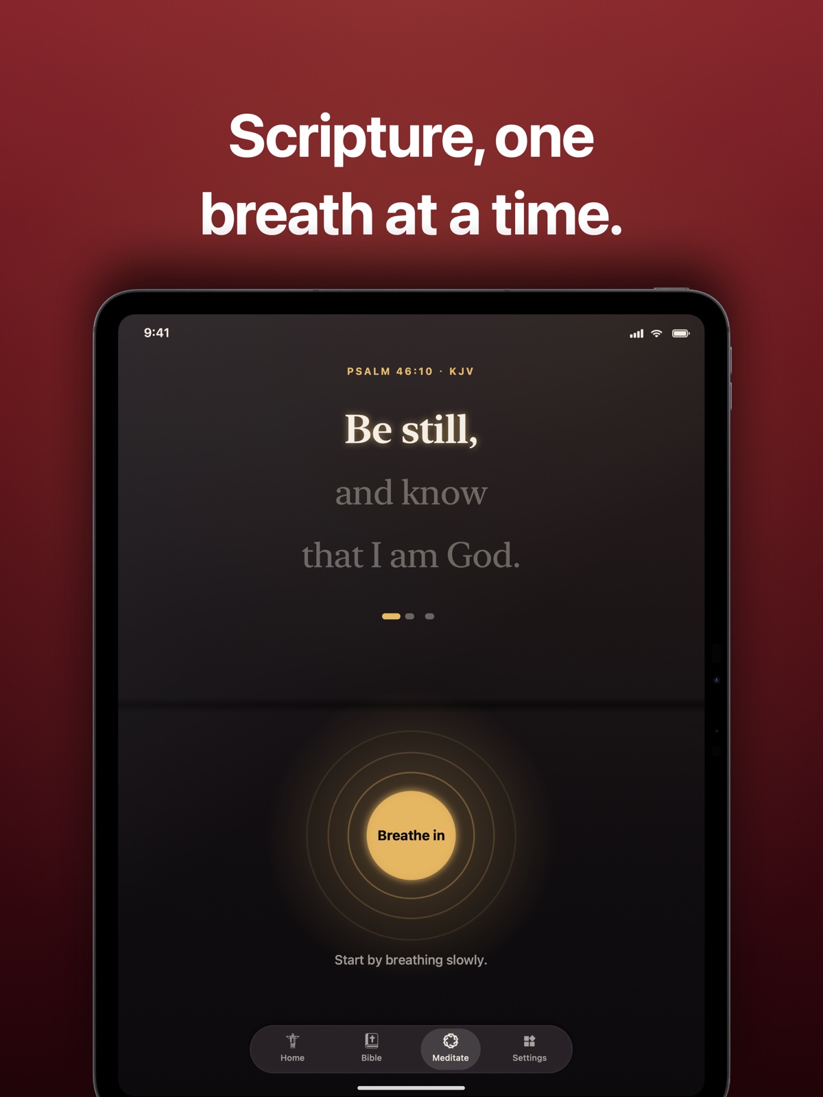 One-verse breathing meditation